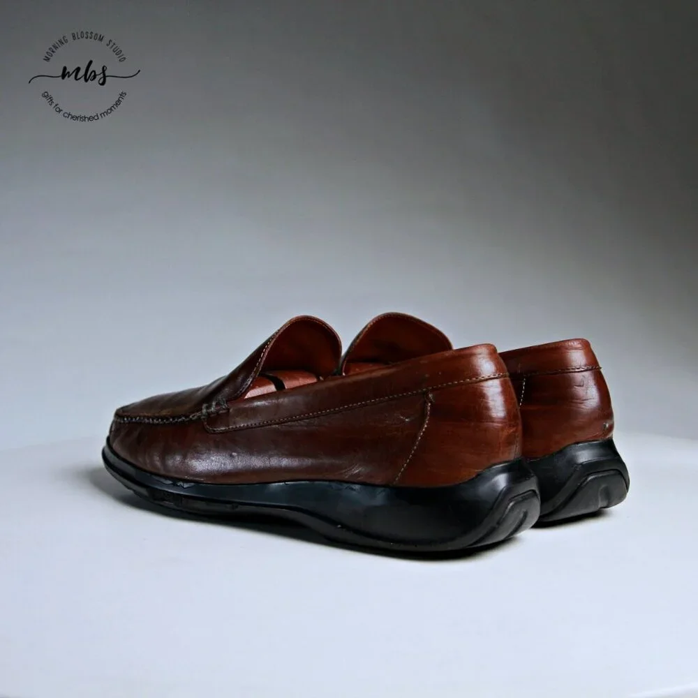 Cole Haan Air Dempsey Leather Loafers Brown Men 9.5‎